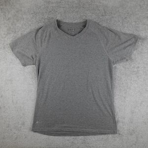 BYLT Shirt Men's L Gray Drop Cut Lux Short Sleeve Premium Basics Tee